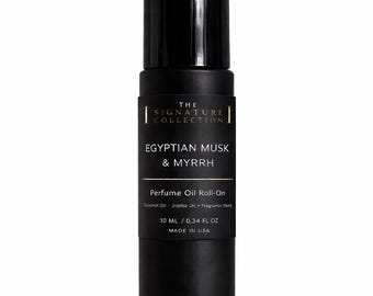 Egyptian Musk & Myrrh Perfume Oil Roll-On | Warm Resinous Unisex Fragrance