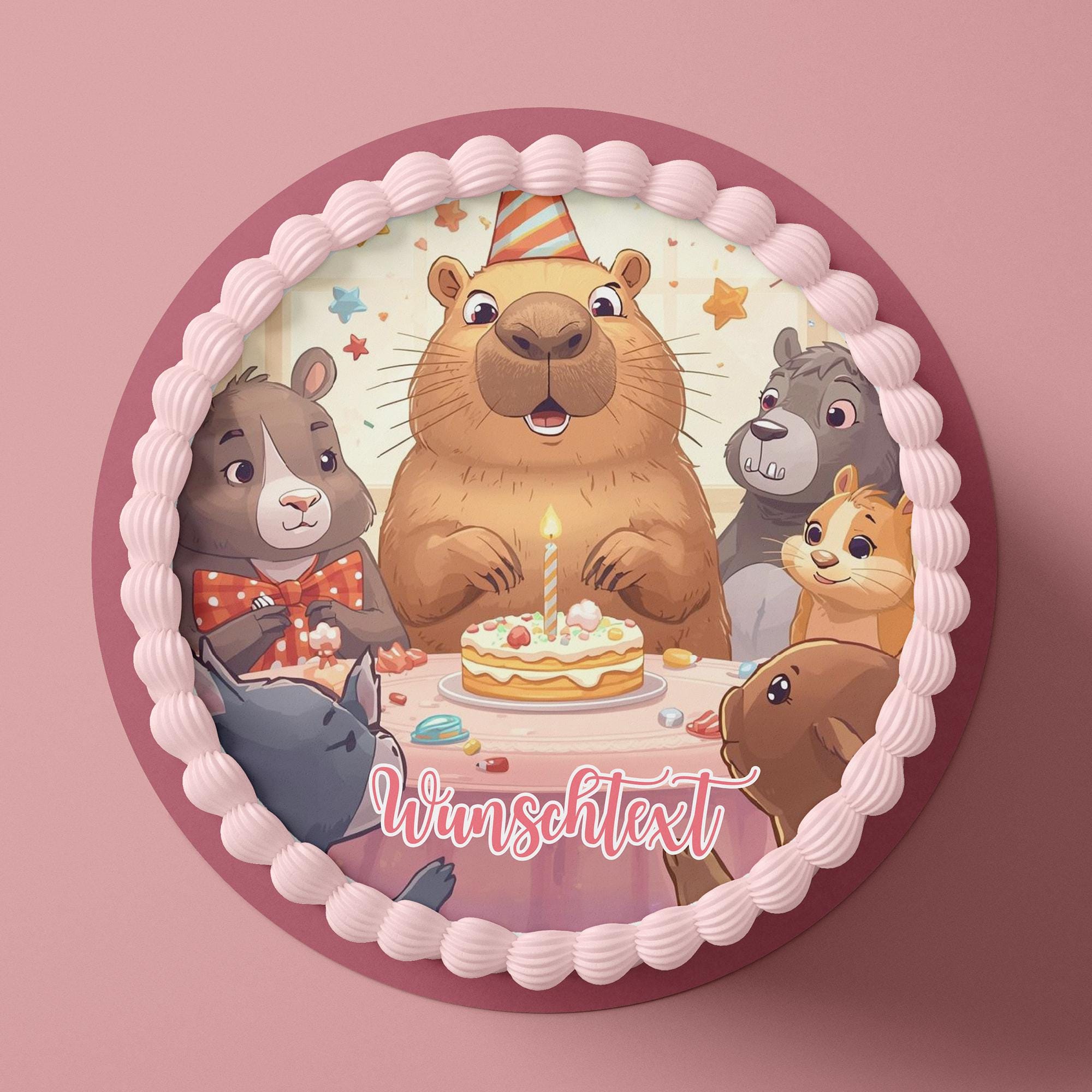 Capybara Cake Topper, 25 StüCk Capybara Party Kuchen Dekoration, Capybara Cupcake Tortenaufsatz FüR Geburtstagsfeier Cupcake-Dekoration FüR Geburtstag Party Kinder