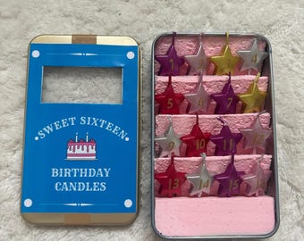 16 wensen doos kaars