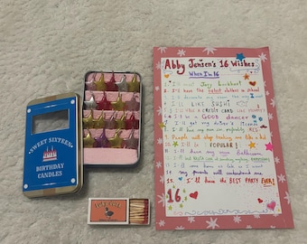 Caja de velas de 18 deseos