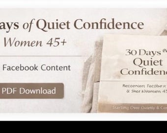 30 Tage ruhiges Vertrauen für Frauen über 45 | Midlife Journal | Ruhe Selbstreflexion | Digitaler PDF-Download