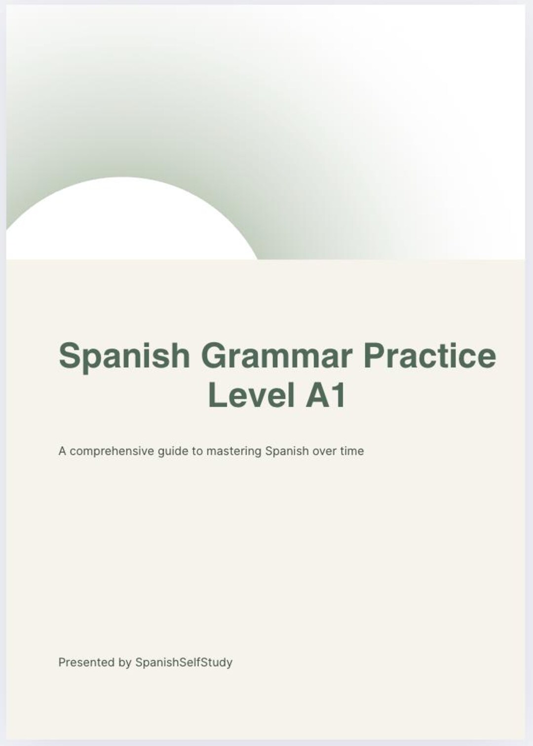 Spanish A1 Workbook: Complete Beginner Practice PDF With Answers - Etsy