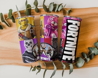 Battle Royale Gaming Tumbler Wrap PNG, 20 oz en 30 oz recht, taps toelopend, sublimatieontwerp, digitale download, gamer wrap