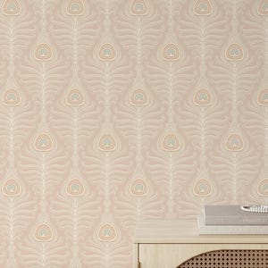 Peacock Feathers - Removable Wallpaper - color options