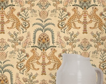 Troubadours Medieval Animals - Removable Wallpaper