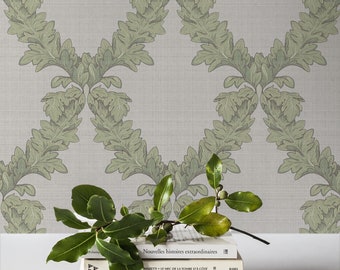 Acanthus Trellis Neutral - Removable Wallpaper