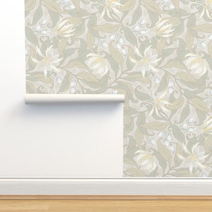 Gloriosa Neutral Linen-textured Removable Wallpaper image 4