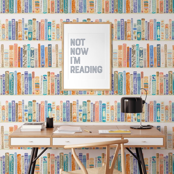 Children's Literature - Removable Wallpaper- White Background