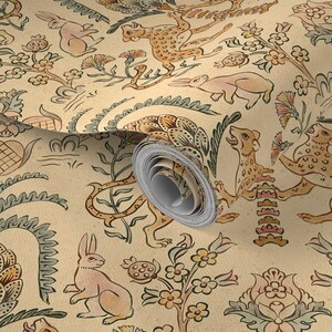 Troubadours Medieval Animals Removable Wallpaper image 2