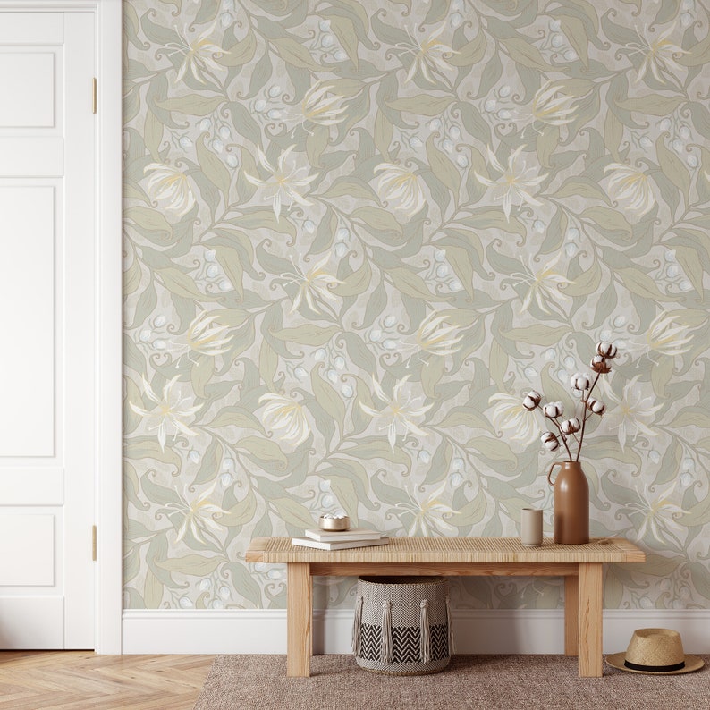 Gloriosa Neutral Linen-textured Removable Wallpaper image 5