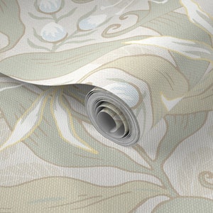 Gloriosa Neutral Linen-textured Removable Wallpaper image 2