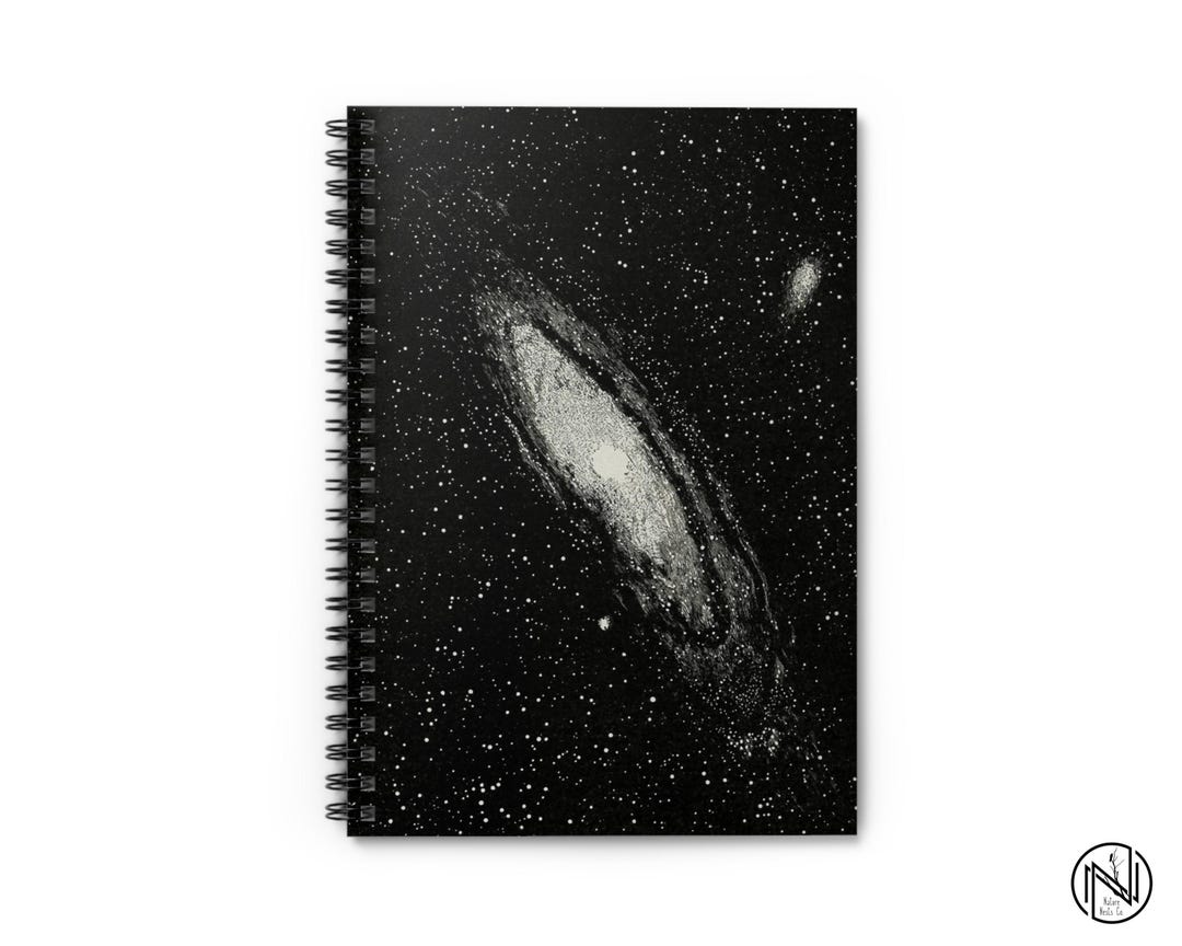 Spiral Notebook: Ruled Line, Milky Way, Night Sky, Starry Night, Stars ...