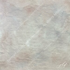 May include: Abstract art piece with a textured, neutral-toned surface. The artwork features subtle variations in color, with hints of beige, gray, and blue. The artist's signature, "jlf", is in the bottom right corner. Copyright (c) 2023 Jackie Fleckenstein. ALL RIGHTS RESERVED.