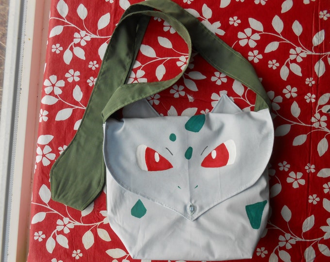 Bulbabag. Pokemon Messenger Bag. Bulbasaur Bag. Etsy