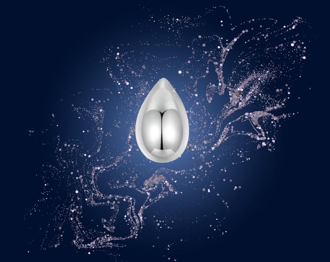 Featured listing image: 925 Sterling Silver Teardrop Necklace – Minimalist Pear Pendant for Abundance, Modern Dainty Silver Necklace, Gift for Her