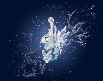 Flying Dragon Protection Charm 925 Sterling Silver Enamel Dragon Bead | Guardian Dragon Charm for Bracelet DIY Jewelry