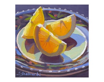 Meyer Lemon Slices Archival Giclee Print