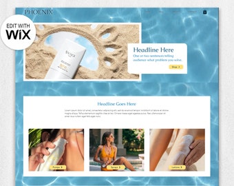 Phoenix | Wix Store Template |  Built for eCommerce businesses looking to sell their products online