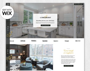 Longmont | Wix Website Template | Built for interior designers, artists, photographers, and service-based businesses