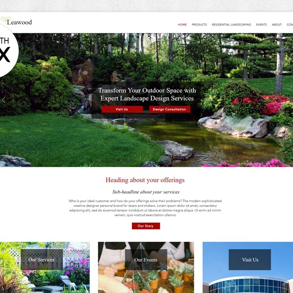 Garden Landscape Design Template Etsy Garden Landscape Design Template Etsy