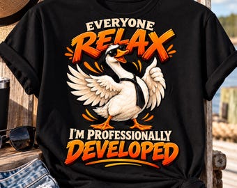 Everyone Relax I'm Professionally Developed PNG: Funny Raccoon Meeting Meme Office Humor png, Sarcastic Animal Art (Digital Download)