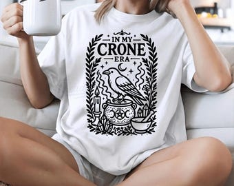In My Crone Era Raven Cauldron Witchy Design (Digital Download)