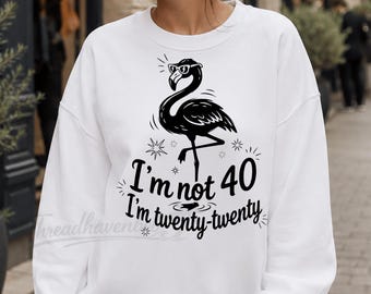 Funny Raccoon 40th Birthday PNG, Twenty Twenty Design (Digital Download)