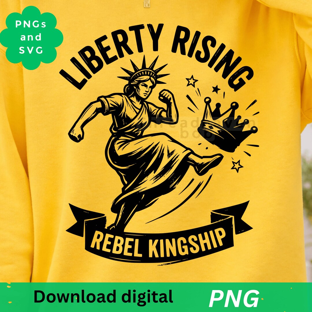No Kings PNG: Statue of Liberty Democracy PNG Protest Liberty SVG Rebel ...
