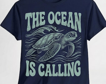 The Ocean Is Calling Png, Turtle Png, Summer Vibes Png, Beach Png, Summer Png, Ocean Png, Sea Life Png