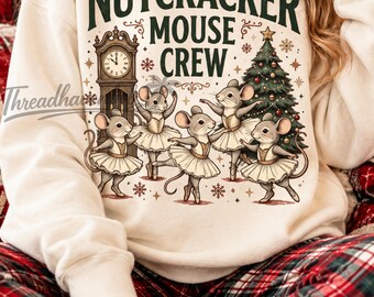 Christmas Ballet PNG: Nutcracker Mouse Crew Christmas Mouse Ballet Clipart Holiday Dance png (Digital Download)
