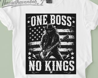 Ein Boss, keine Könige – Patriotischer Freiheitshumor-Protest-Meme (Grafik, digitaler Download)