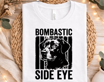 Bombastic Side Eye Labrador PNG Funny Retro Dog Vintage Meme Graphic Digital Download Lab Lover Design