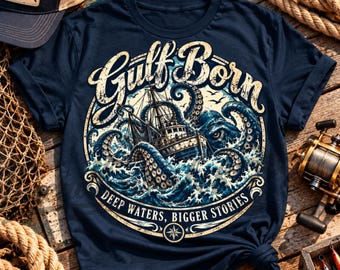 Kraken vs Fishing Boat PNG: Giant Sea Monster Ocean Battle Fantasy Nautical Horror Art png, Vintage Maritime Design (Digital Download)