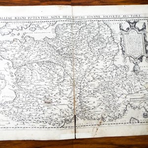 Original Map Of France, Antique Map of France, Map Collection, Collectors Map, French Map, French Atlas, Antique France Collector