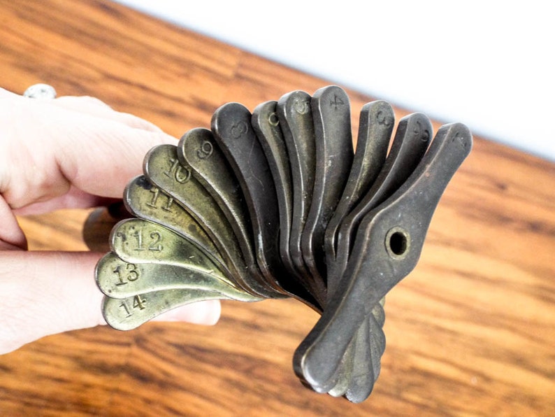 Antique Apothecary Brass Cork Cutter 13 Piece Borer Set One Etsy