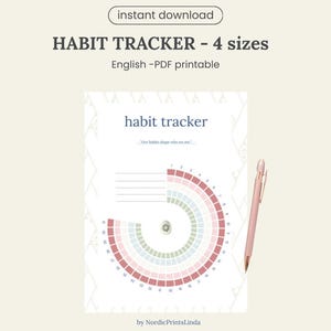 Habit tracker, ideaal om gedurende een hele maand je goede voornemens op te volgen