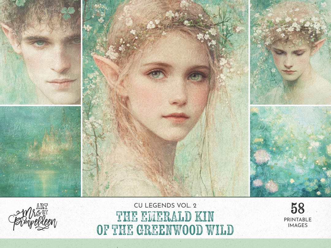 Fantasy Art With Printable Elf Portraits & Dreamy Backdrops ...