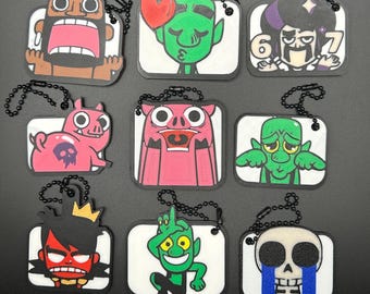 Clash Emote Keychains