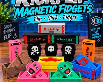 Kickflip Magnetic Fidget Skateboard Decks