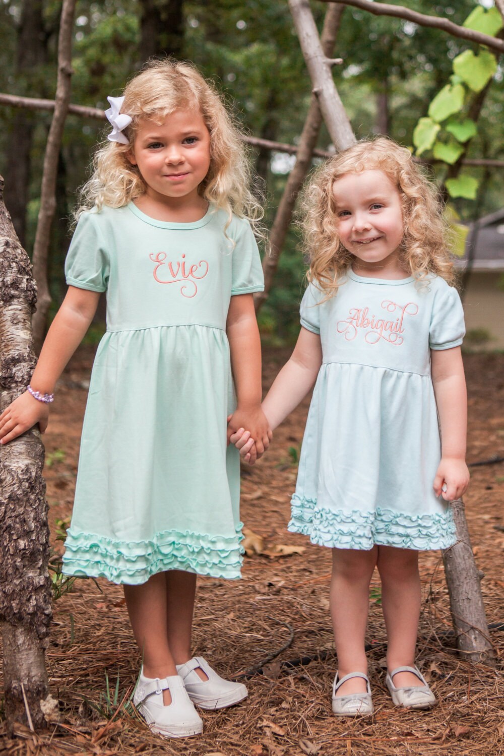 monogrammed dresses for toddlers