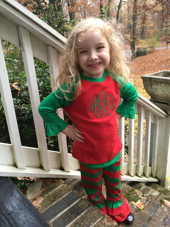 Little Girls Christmas Outfits Monogram Christmas Outfit Etsy image 0 - Little Girls Christmas Outfits Monogram Christmas Outfit Etsy