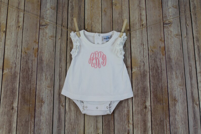 monogram baby girl clothes