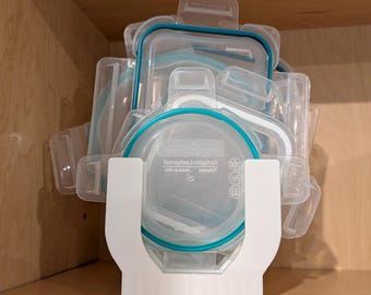 Tupperware/Pyrex Lid Holder - Kitchen Organization