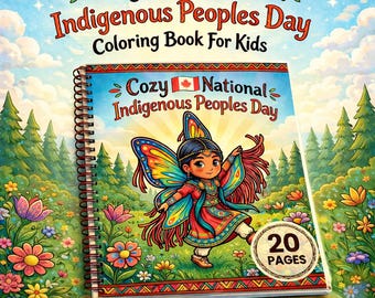 National Indigenous Peoples Day Coloring Book Printable, Kids Activity Pages PDF, Canada Classroom Homeschool Resource CMYK
