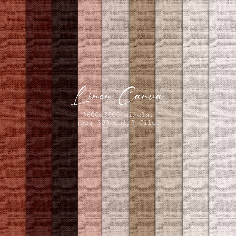 Brown Linen Digital Paper Pack | Digital Base Paper | Pastel Digital ...