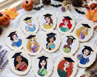 Graduation Embroidered Patch, Fairy Tale Princess Graduate Iron On Patch, Patch for Jacket Backpack Hat, Graduation Gift, Senior Class Gift