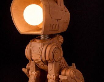 Luminária personalizada em formato de cachorro impressa em 3D