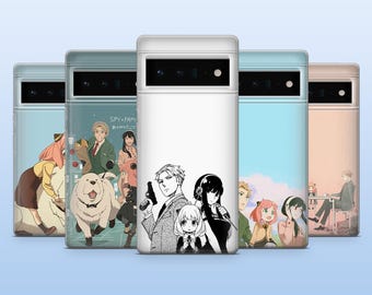 Spy x Family Phone Case Anya Forger Anime Cover for Google Pixel 10, 10Pro, 9, 9Pro, 8A, 8, 7A, Samsung S26, S25, S24Fe, A16, iPhone 17, 16