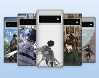 Levi Ackerman Phone Case Attack on Titan Cover for Google Pixel 10, 10Pro, 9, 9Pro, 8A, 8, 7A, 6A, Samsung S26, S25, S24, A16, iPhone 17, 16