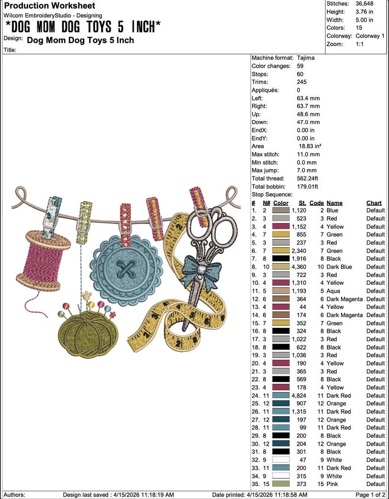 Sewing Tools Embroidery Design File: Spools, Scissors, Tape, Machine ...